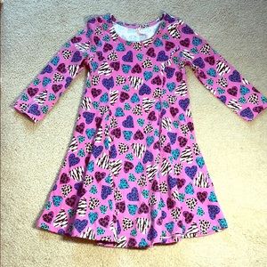 Spotted hearts dress